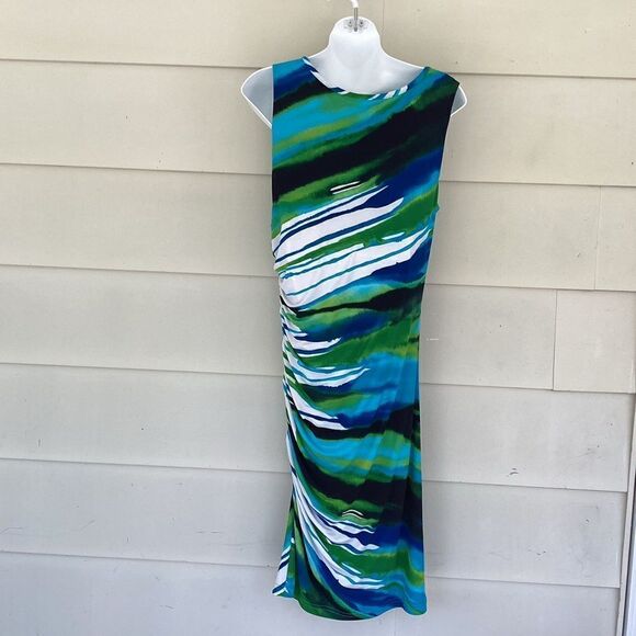 Vintage Joseph Ribkoff sleeveless dress size 12 small.  0310 - Picture 7 of 9